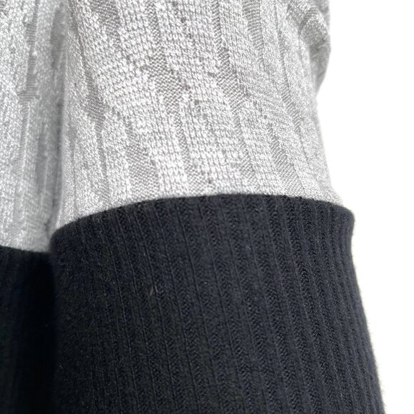 Patchwork Leg Warmers Gray Black Warm Thigh Highs Slouch Socks Fleece Knee Socks - Picture 5 of 11